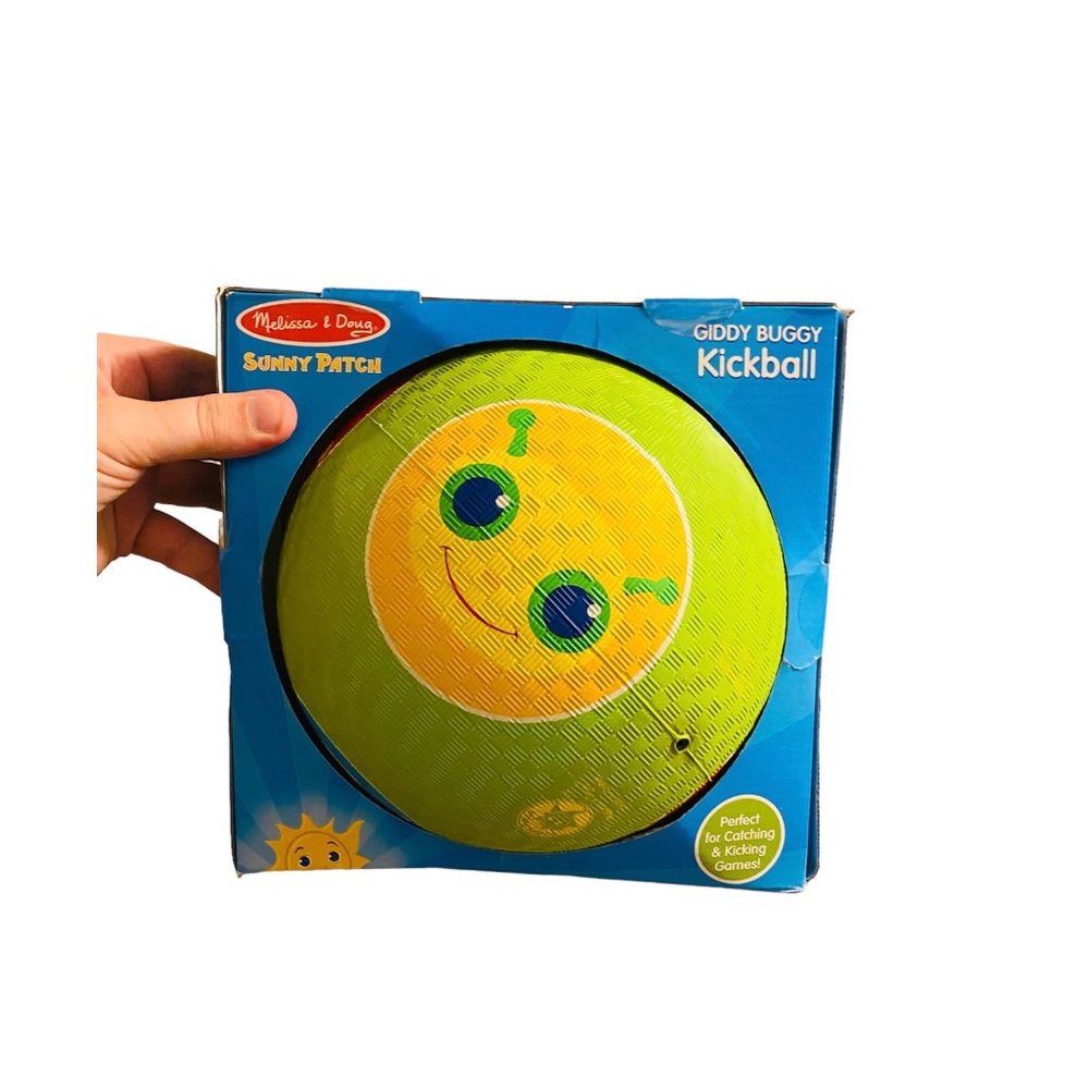 Melissa & Doug Giddy Buggy Kickball Sunny Patch Collection Green Rubber Ball